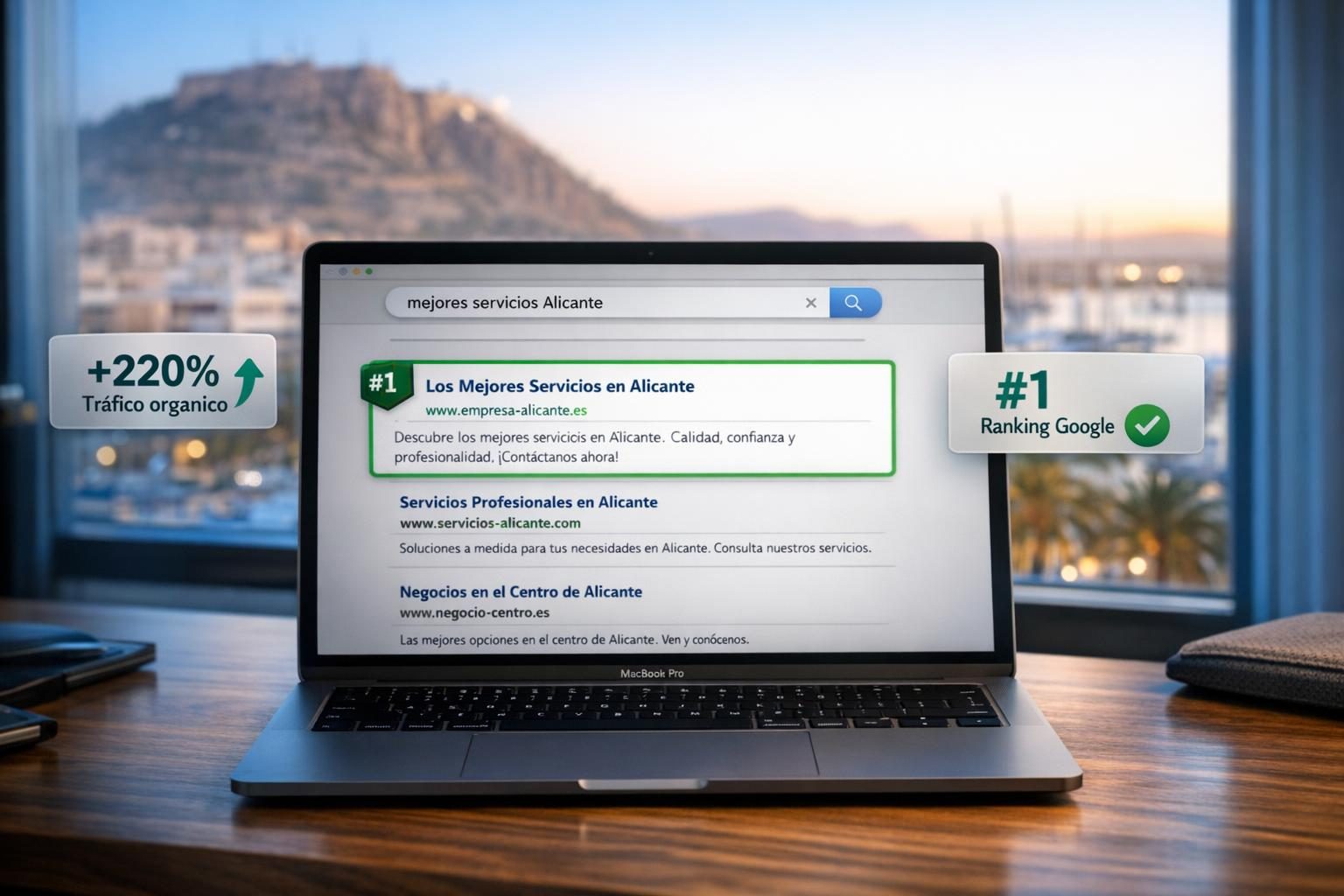SEO en Alicante — Ranking #1 en Google para "mejores abogados Alicante"