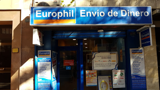 EUROPHIL Envío de Dinero - Oficina de Cambio de Divisa Change-Dolar, Libras